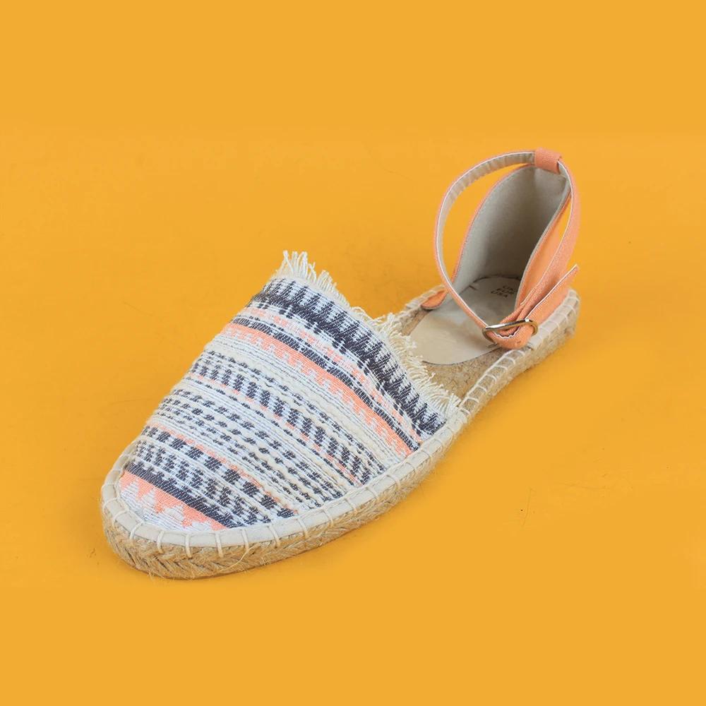 flat closed toe espadrille sandals