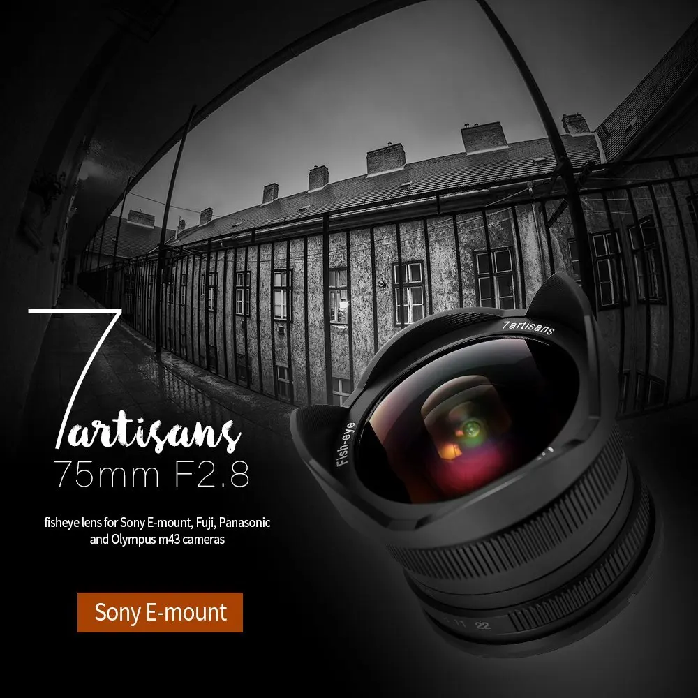 Fast Delivery 7artisans 7 5mm F2 8 Ultra Wide Angle Fisheye Lens Optical Buy Fisheye Lens For Cctv Camera 180 Degree Fisheye Lens Ultra Wide Angle Lens Product On Alibaba Com