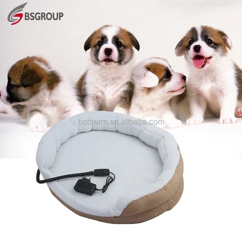 Indoor Outdoor Heated Pet Pad With Soft Wool Mat Warming Bed For