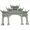 Scenic Spot Wholesale Natural Granite Stone Paifang Sculpture Large Landscape Memorial Gateway Village Entrance Stone Arch