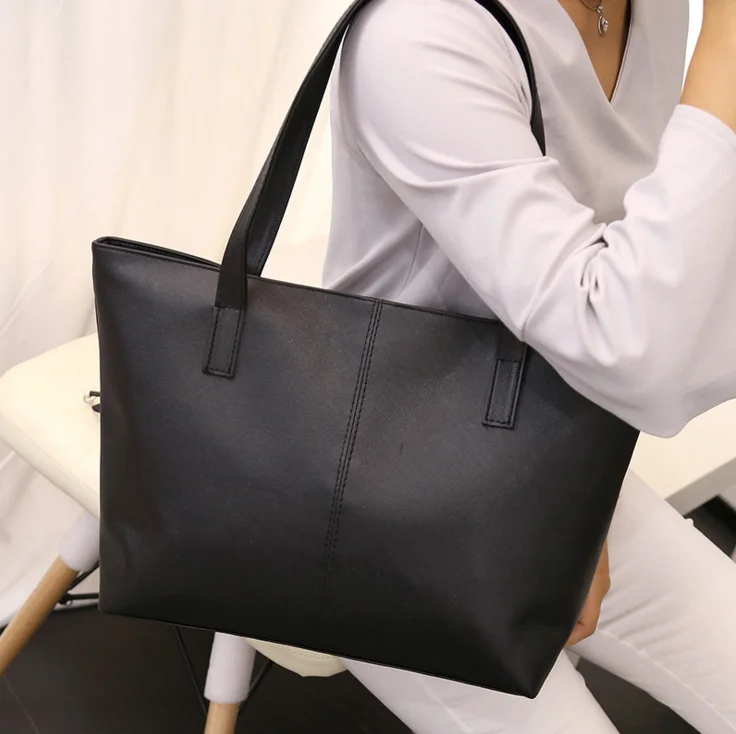 

China suppliers custom designer genuine leather lady tote bag women handbag