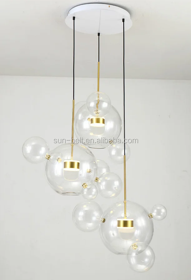 St-0801-14 Mickey Mouse Led Bubbles Ball Glass Ceiling Pendant Light ...