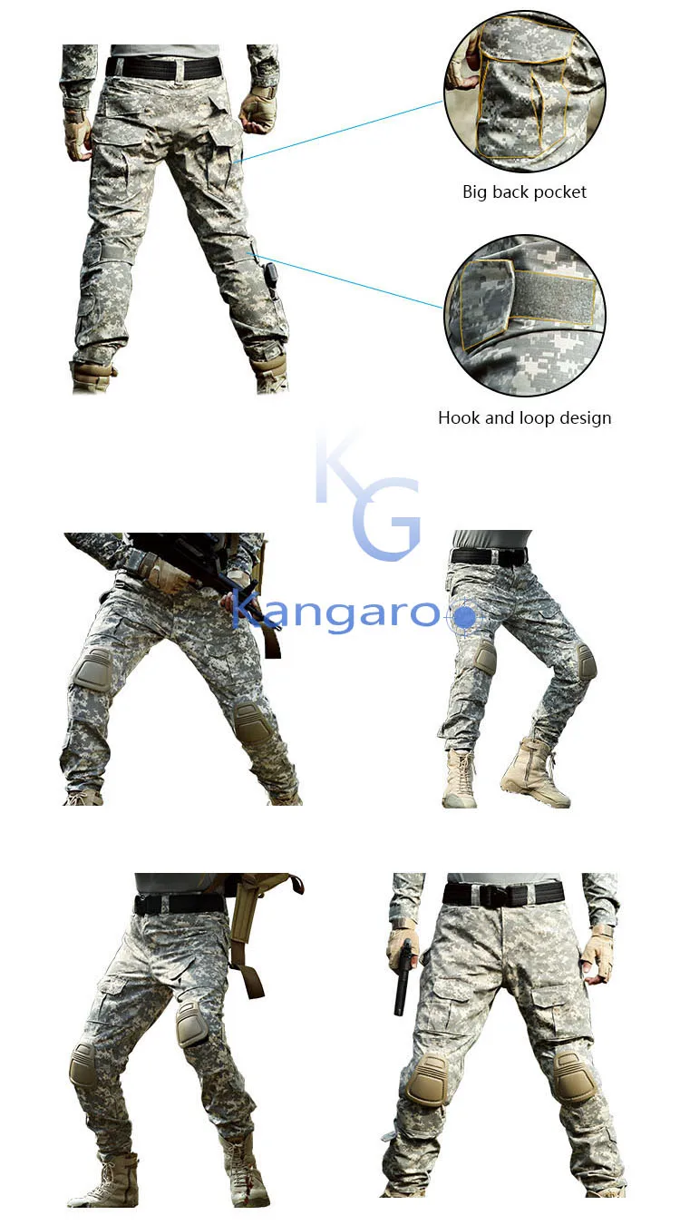 Wholesale Latest New Cotton Amerian Plus Size Men's Custom Military Combat Cargo Coat Pants.jpg