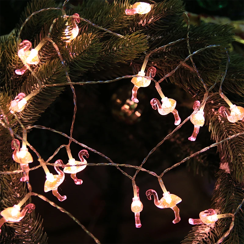 Ropio Holiday Lighting Led Flamingo String Light For Room Decoration