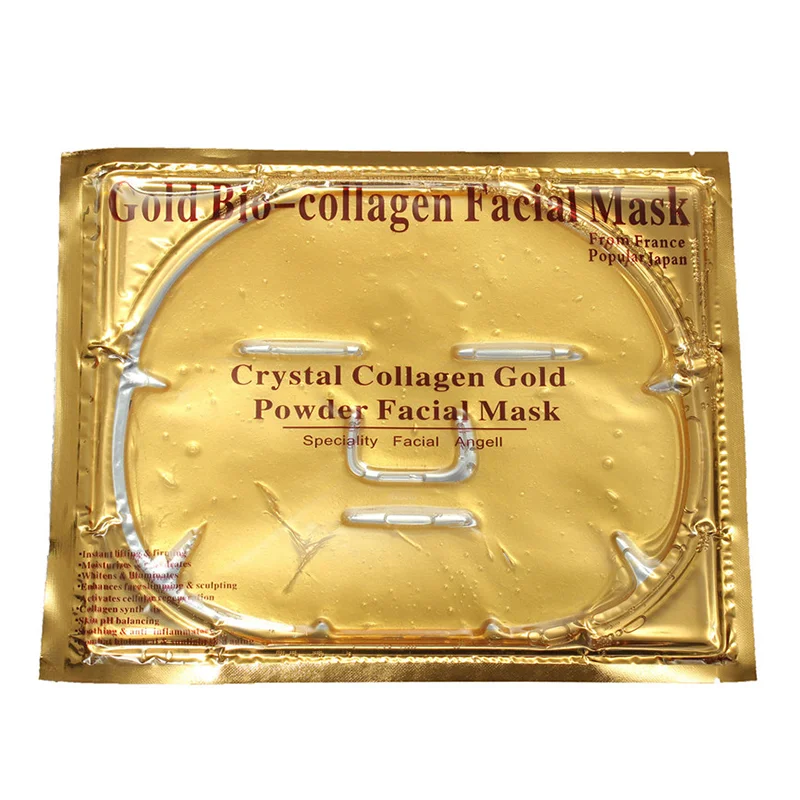 

Wholesale Skin Care Private Label Face Mask 24K Gold Gel Bio Collagen Crystal Facial Mask Sheet Patch