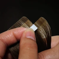 

100 human hair double drawn invisible tape hair extensions