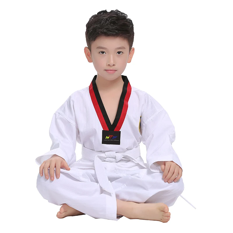 

XXXS-XL Kids Adult 100% Cotton Taekwondo Uniform, White