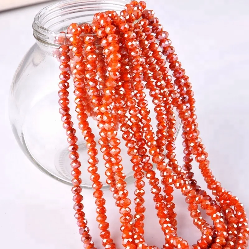 

African Beads Jewelry Set Rondelle Beads Crystal Beads Glass