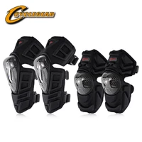 

RTS 4pcs/lot Carbon Fiber Knee&Elbow Guard Motorcycle Guards CE Sport Knee Pads Protector CG-K09H09