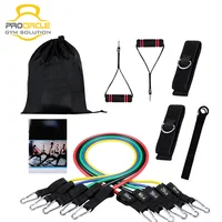 

Bodybuilding Training Fitness 11 Piece Resistance Band Set