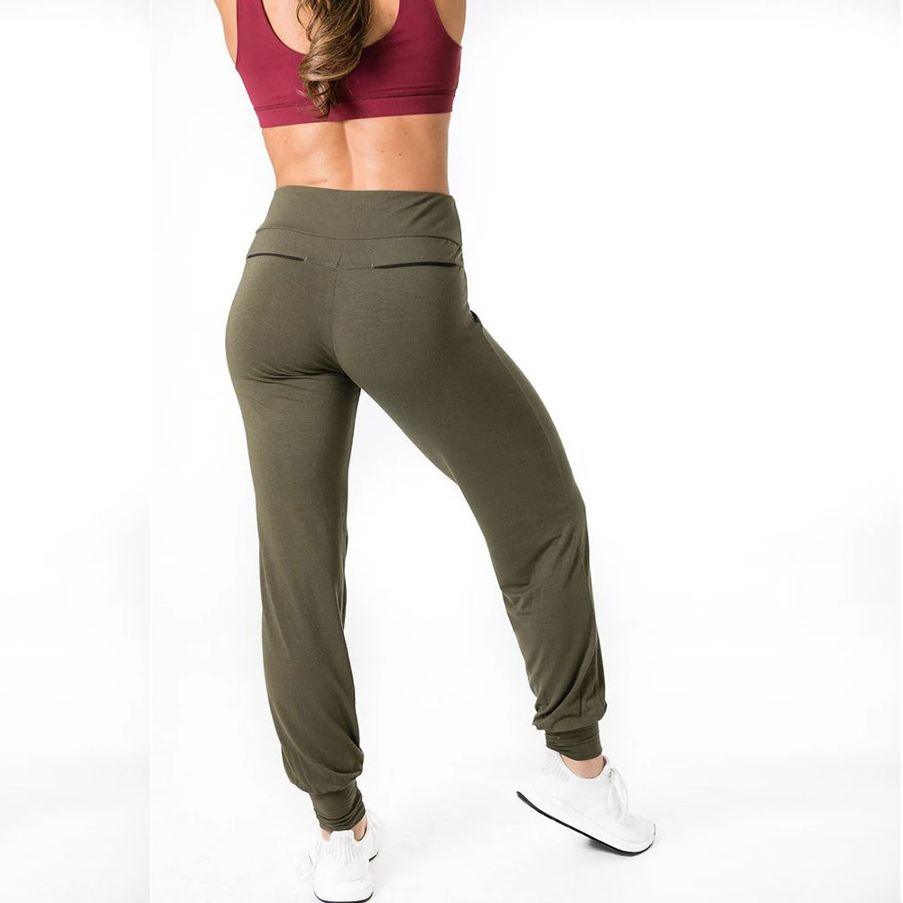 High Quality Women Sweat Yoga Pants Workout Sport Leggings Gym Active