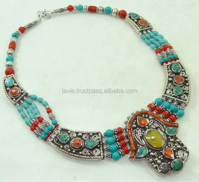 coral and turquoise necklace jewelry