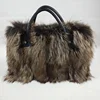 luxury natural genuine fox fur bag lady handbag