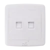 86 size type BS/UK/EU/British Std 2gang 2g TEL wall socket/ two 2 gang universal data socket RJ11 telephone wall socket outlet