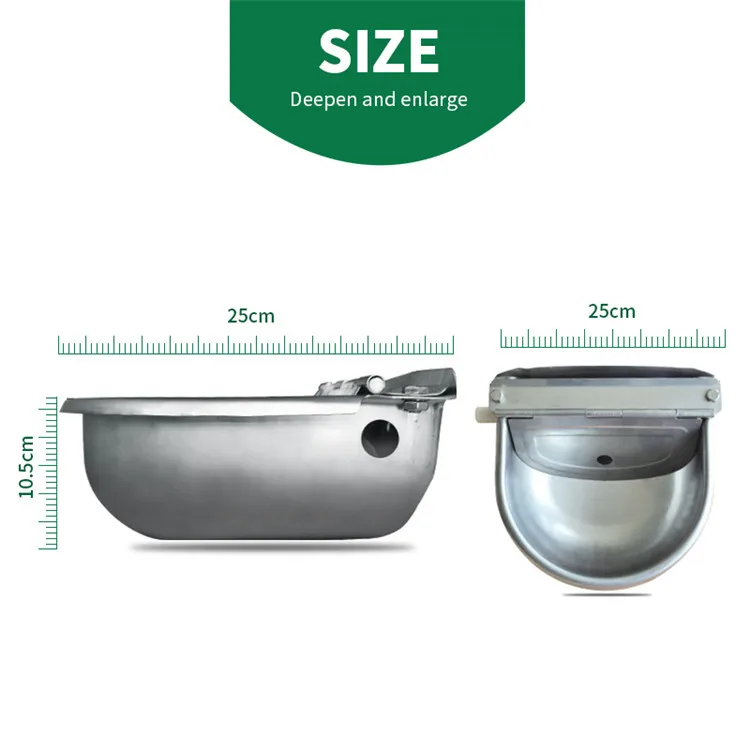Stainless Pet Animal Automatic Water Feeder With Pipe Horse Goat