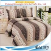 Factory wholesales poly/cotton material 3pcs bedspread home,hotel use cotton quilt throw