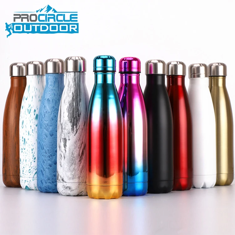 

Outdoor Sports 304 Double Wall Stainless Steel Vacuum Insulated Water Bottle, Red;yellow;green;pink;purple;light blue;black