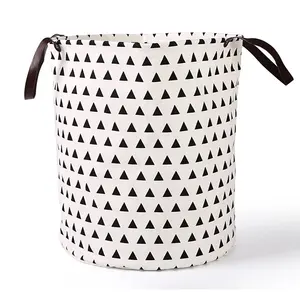 Image of Toy Organizer Container Hamper Clothing Canvas Sock Laundry Storage Bag