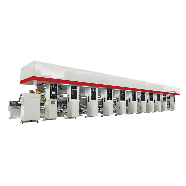 
High quality long duration time plastic bag rotogravure printing machine pet pe 