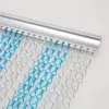 Electric Blue & Silver Insect / Aluminum Fly Chain Curtain QUALITY