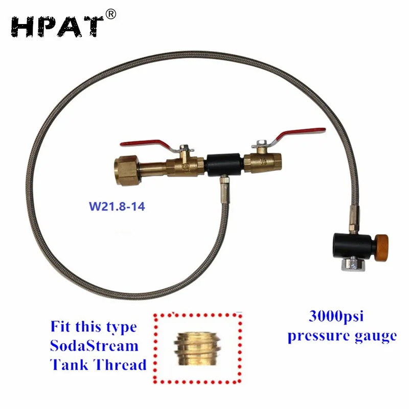 Dual Valve Co2 Fill Station For Filling Soda Stream Bottle Eu W21.8,W22