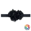 Latest Flower Headband Designs Baby Girl Triple Flowers Solid Color Headband Boutique Hair Accessories For Girls