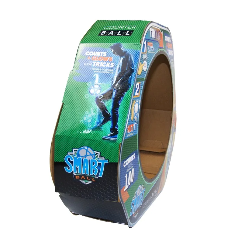 Custom Printed Packaging Corrugated Paper Football Shaped Toy Box Buy