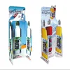 Corrugated Card Cardboard counter table top display standing rack for fruit juice beverage drinking bottle shape advertising