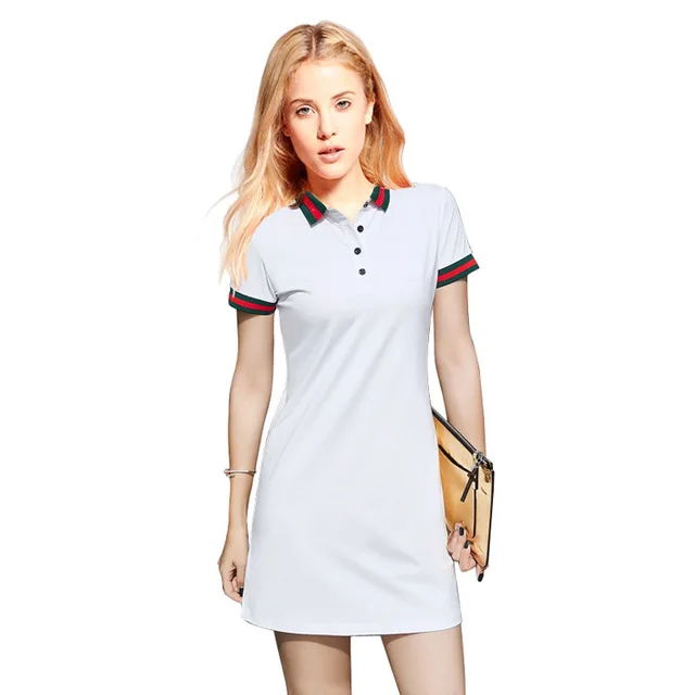 

100% cotton cheap polo shirts dress women manufacture in China