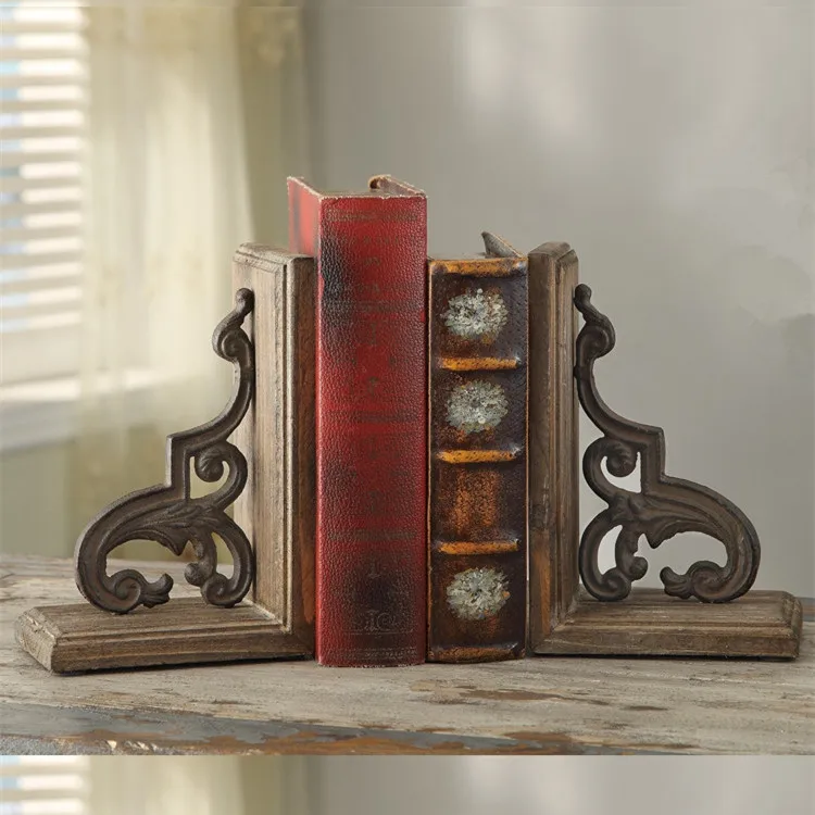 Wholesale Unique Custom Cast Iron Decorative Library Bookends Metal
