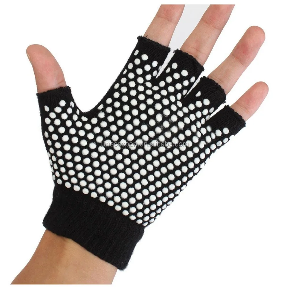 Custom Cotton Grip Palm Non Slip Yoga Gloves Buy Yoga Gloves,Non Slip
