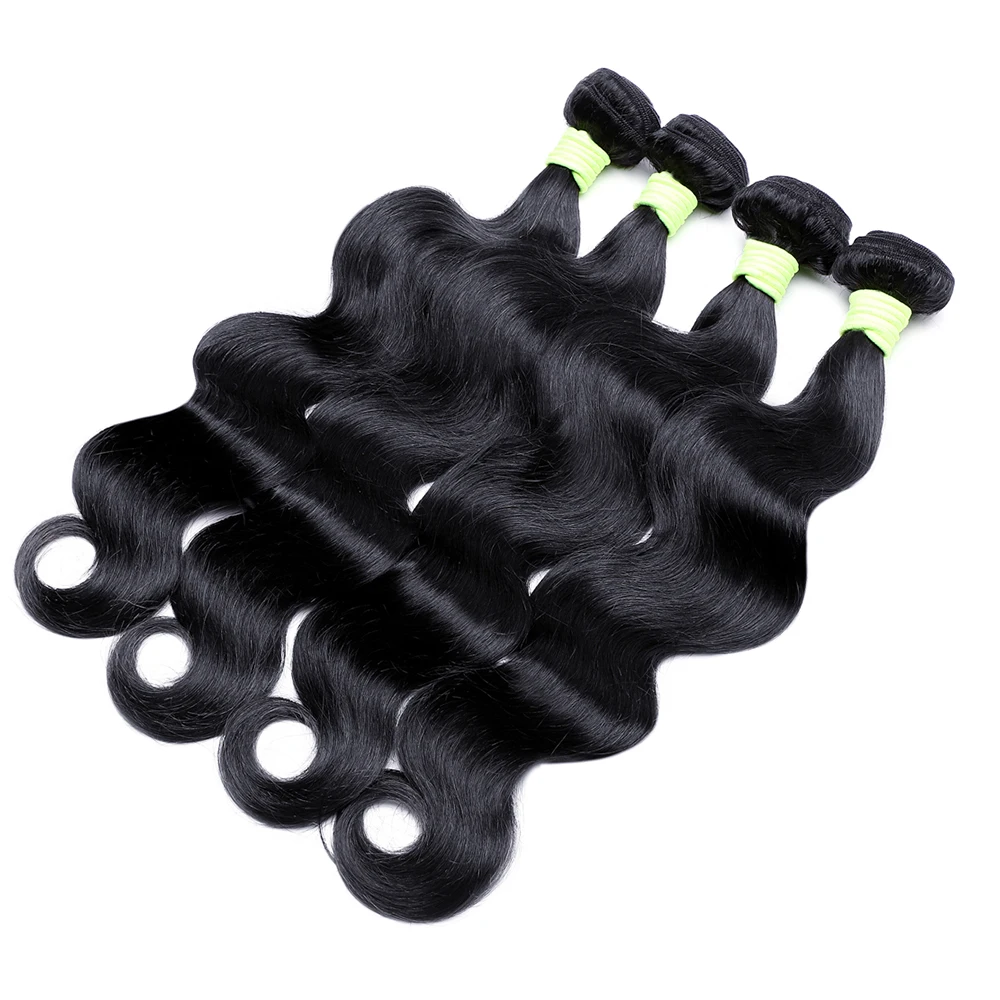 

Indian Hair Soft and Thick 10A Grade Raw Virgin Human Hair Extensions Body wave in Stock