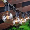 100FT 100 Sockets E12 Base C7 String Patio Lights With G40 Globe Edison Bulb