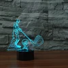 Golf ball 3 d Visual Illusion Lamp Transparent Acrylic Night Light Led Fairy Lamp Color Changing Touch Table lamps