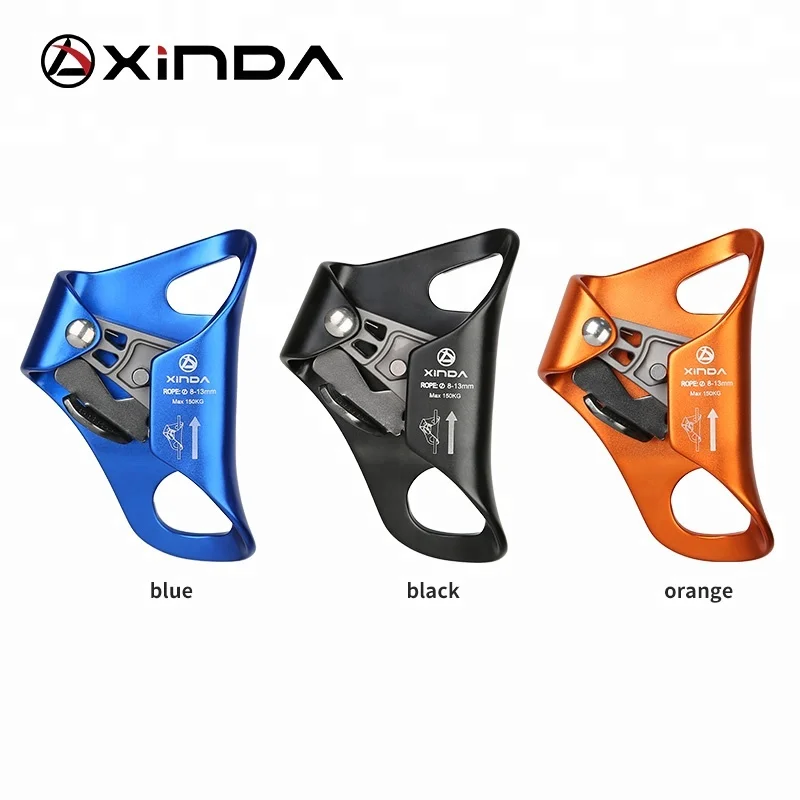 

XINDA cheap climbing chest ascender for rope 8 to13mm, Orange blue black