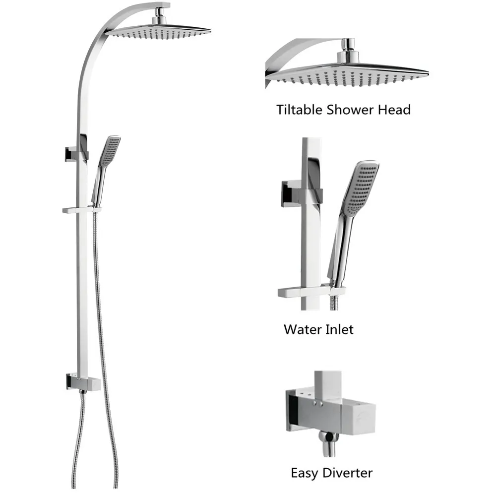 Roca Arola Promo Bathroom Fittings Box Set Sink And Shower W Wall Bar And Holder