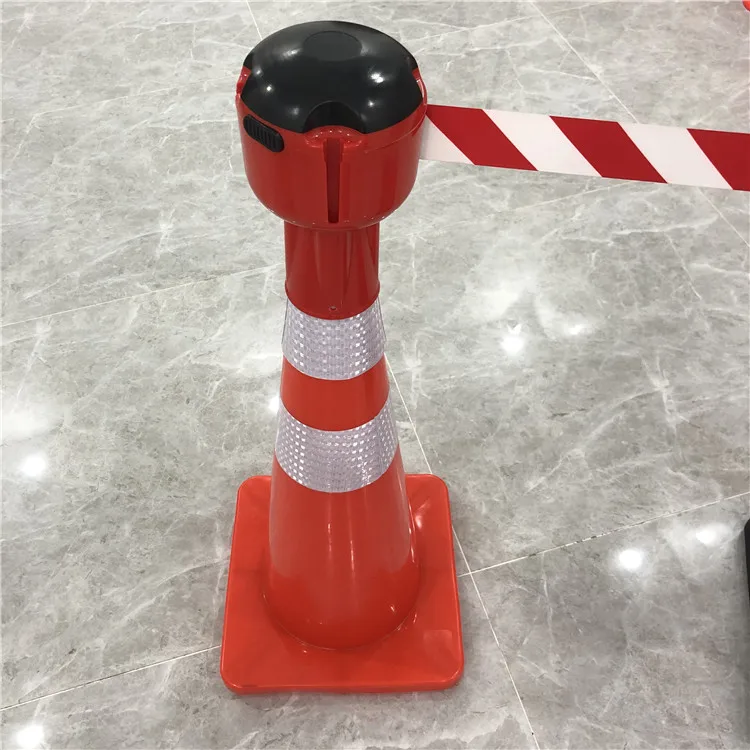 Plastic Retractable Belt Traffic Cone Topper Cone Connector Expandable Barricade