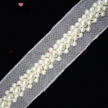 pearl lace trim