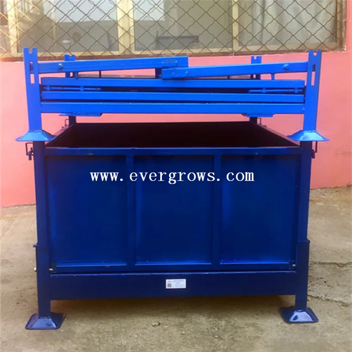 Rectangular Foldable Square Steel Pallet Box Alibaba China