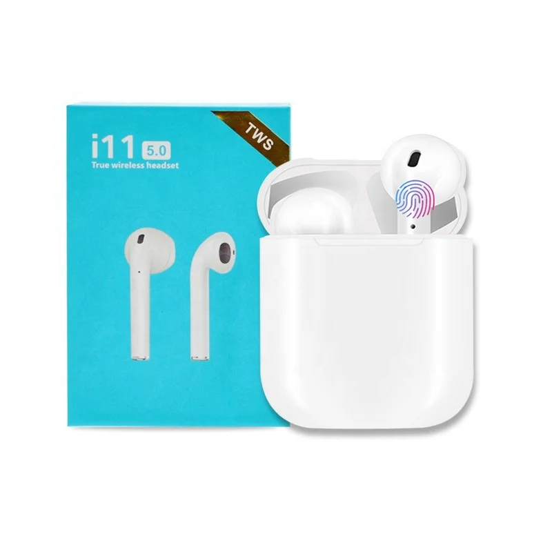New Tech Automatic Pairing i11 touch 5.0 Twins Earbuds Stereo Strong Bass TWS with Mic - ANKUX.COM