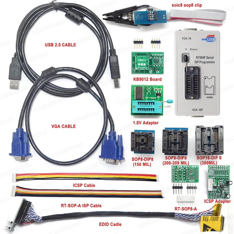 Rt809h кабель isp vga распиновка