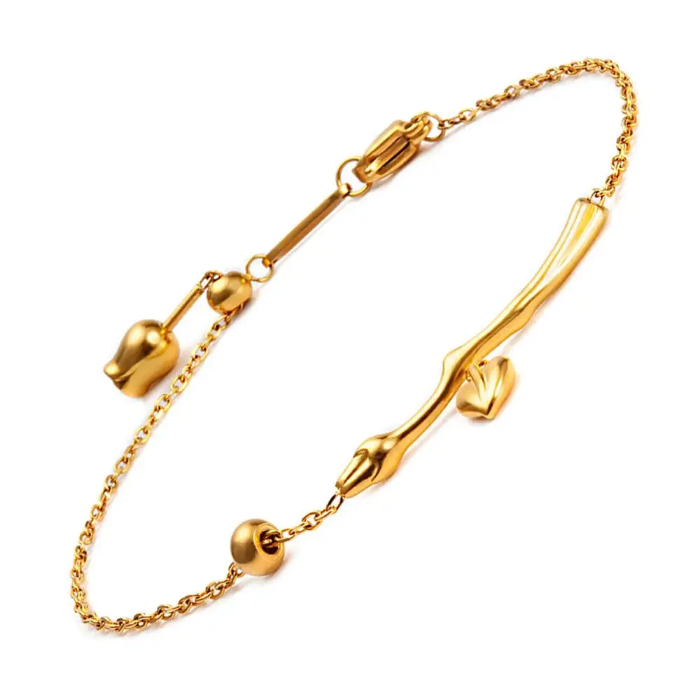

Energinox Stainless Steel Chain Gold Plated Bracelet For Woman
