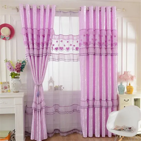 Fresh Color Curtains Embossed Fabric Lace Decor House Curtains - Buy ...