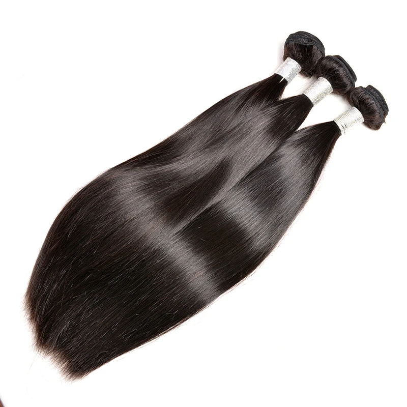 

100% human hair straight wave bundles remy hair peruvian hair