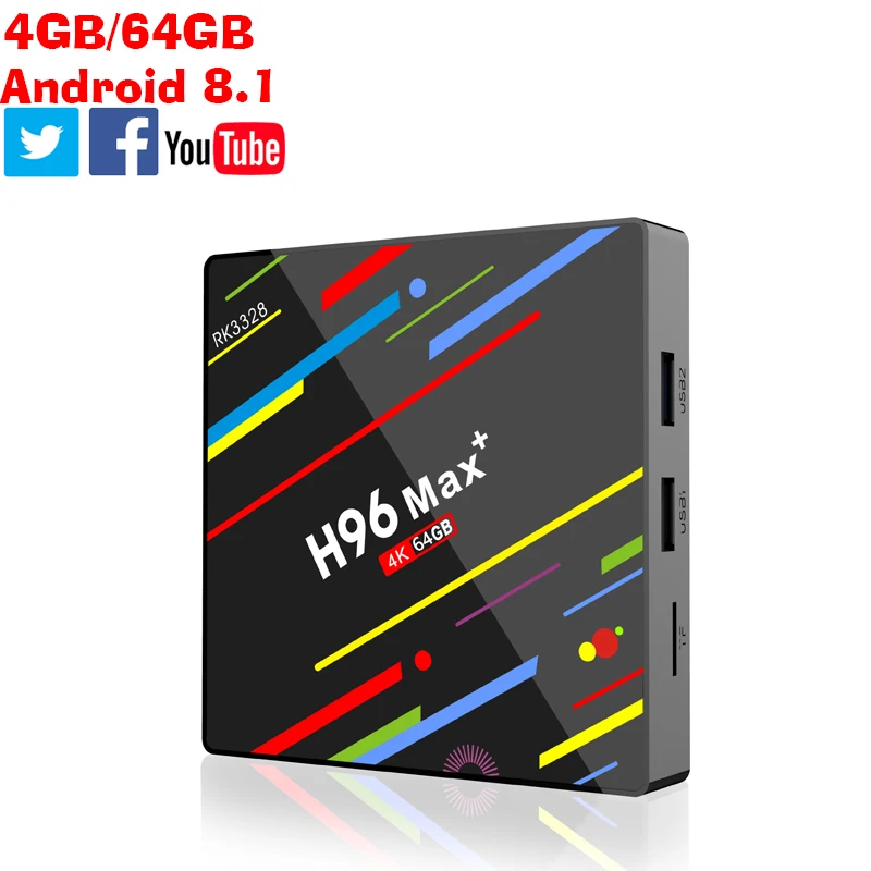 

Free ODM/OEM 2018 New android 8.1 tv box H96 max 4+64gb RK3328 dual band 5G wifi smart box H96max+ iptv box