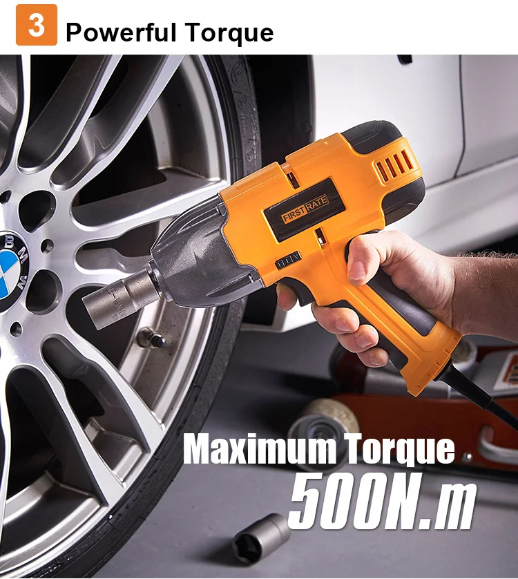 First Rate Powerful 500n.m 1/2" Adjustable Torque Electric Impact