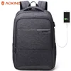 aoking In stock high quality custom Outer charging smart multifunctional usb backpack with secret pockets