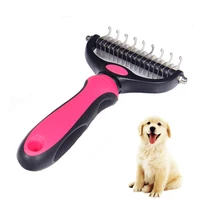 

High Quality Pet Stainless Steel Grooming Tools Open Knot Hair Double-Sided Comb Pet Comb From China