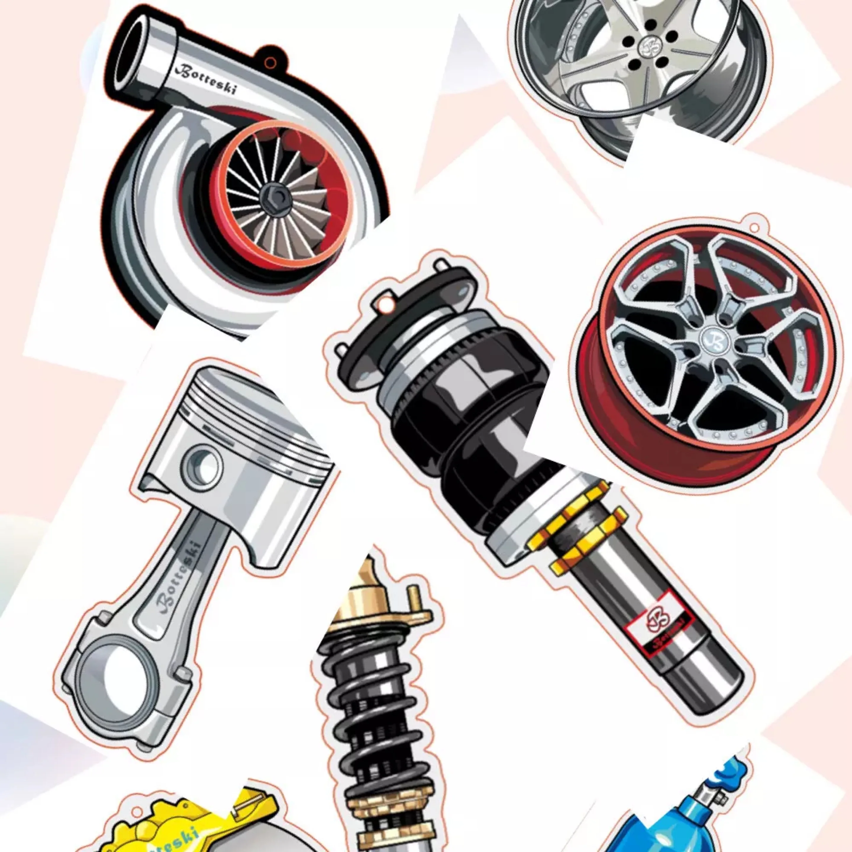 
JDM Hellaflush Car Paper Perfume Car Perfume Card Decoration 