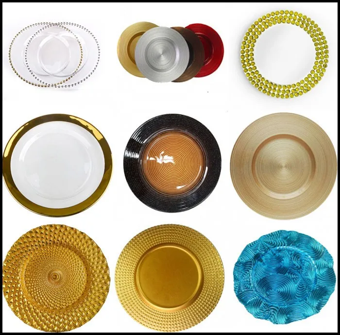 Hot Sale Glass Charger Plates